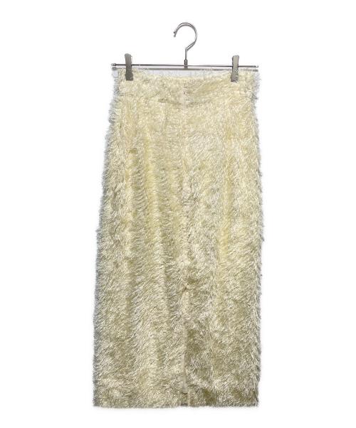 CLANE（クラネ）CLANE (クラネ) FRINGE LONG SKIRT/フリンジロングスカート アイボリー サイズ:1 未使用品の古着・服飾アイテム