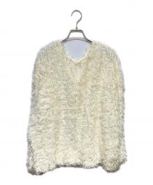 CLANE（クラネ）の古着「W FACE FRINGE TOPS」｜ホワイト
