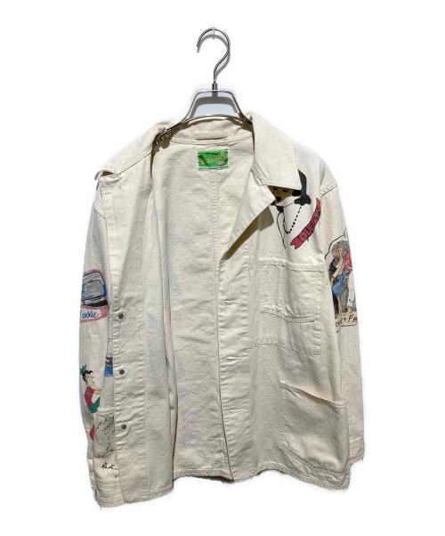 WESTOVERALLS（ウエストオーバーオールズ）WESTOVERALLS (ウエストオーバーオールズ) Are You Different (アーユーディファレント) 別注MEMORIAL COVERALL アイボリー サイズ:A/TYPEの古着・服飾アイテム