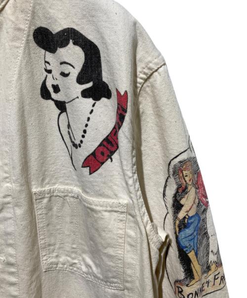 WESTOVERALLS（ウエストオーバーオールズ）WESTOVERALLS (ウエストオーバーオールズ) Are You Different (アーユーディファレント) 別注MEMORIAL COVERALL アイボリー サイズ:A/TYPEの古着・服飾アイテム