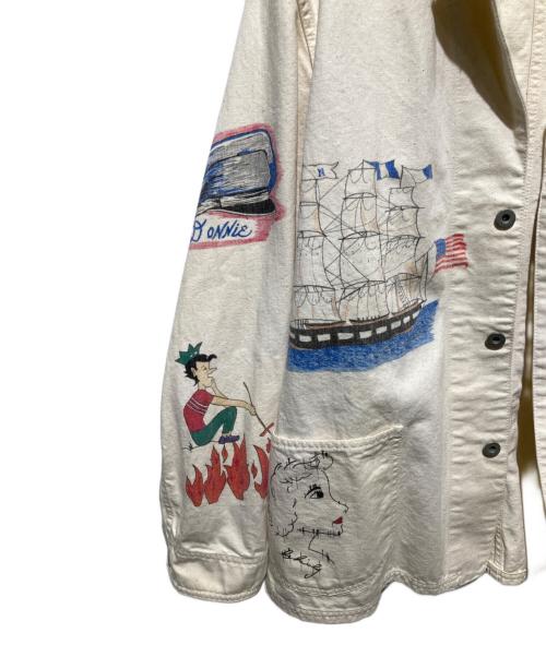 WESTOVERALLS（ウエストオーバーオールズ）WESTOVERALLS (ウエストオーバーオールズ) Are You Different (アーユーディファレント) 別注MEMORIAL COVERALL アイボリー サイズ:A/TYPEの古着・服飾アイテム