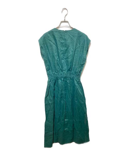 ebure（エブール）EBURE (エブール) Ron Herman (ロンハーマン) 別注 Soft Linen Dress グリーン サイズ:36 未使用品の古着・服飾アイテム