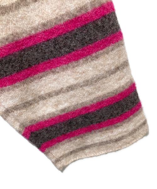 FRAMeWORK（フレームワーク）FRAMeWORK (フレームワーク) マルチボーダープルオーバー ピンク×ベージュ サイズ:FREE 未使用品の古着・服飾アイテム