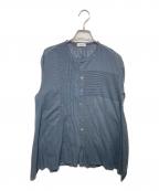 plantationプランテーション）の古着「シアーブラウス」｜ネイビー