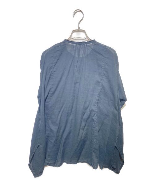 plantation（プランテーション）plantation (プランテーション) シアーブラウス ネイビー サイズ:2の古着・服飾アイテム