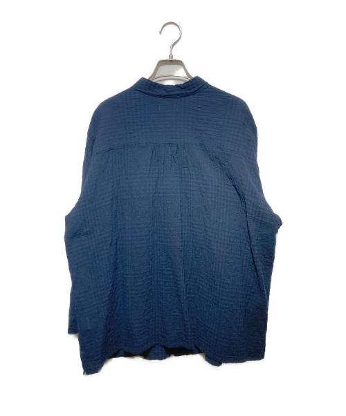 plantation（プランテーション）plantation (プランテーション) シアサッカーシャツ ネイビー サイズ:2の古着・服飾アイテム