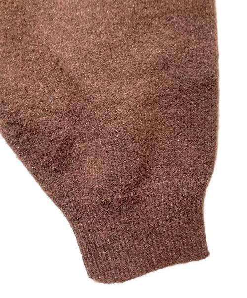 CONP（コンプ）conp (コンプ) デザインニット ブラウン サイズ:Mの古着・服飾アイテム