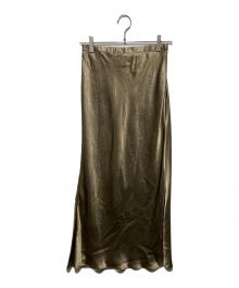 SLOBE IENA（スローブ イエナ）の古着「ACEサテンスカート」｜カーキ