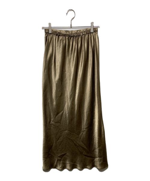 SLOBE IENA（スローブ イエナ）SLOBE IENA (スローブ イエナ) ACEサテンスカート カーキ サイズ:FREEの古着・服飾アイテム