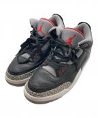 NIKEナイキ）の古着「Air Jordan 3 Retro OG」｜ブラック×グレー