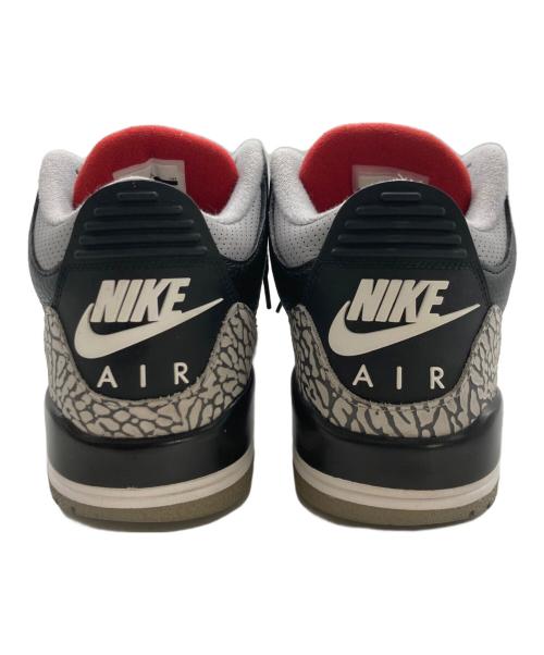 NIKE（ナイキ）NIKE (ナイキ) Air Jordan 3 Retro OG ブラック×グレー サイズ:27ｃｍの古着・服飾アイテム