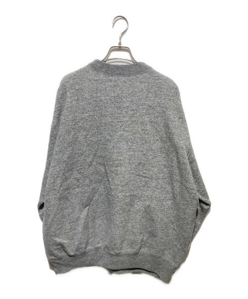 CAHLUMN（カウラム）CAHLUMN (カウラム) Merino Wool＋Cotton Loop Back V-neck Sweatshirt グレー サイズ:Mの古着・服飾アイテム