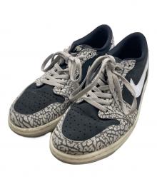 NIKE（ナイキ）の古着「Air Jordan 1 Retro Low OG "Black Cement"」｜ブラック×グレー