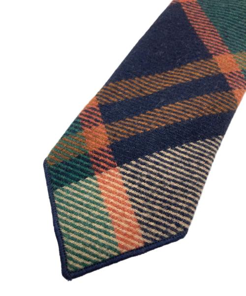 Engineered Garments（エンジニアド ガーメンツ）Engineered Garments (エンジニアドガーメンツ) チェックネクタイ グリーン×ブラウン サイズ:不明の古着・服飾アイテム