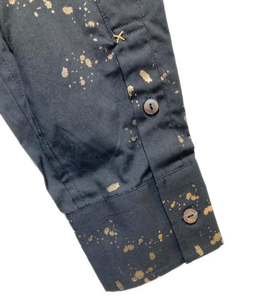 A.A.R（アール）A.A.R (アール) 金箔デザインシャツ ブラック サイズ:M 未使用品の古着・服飾アイテム