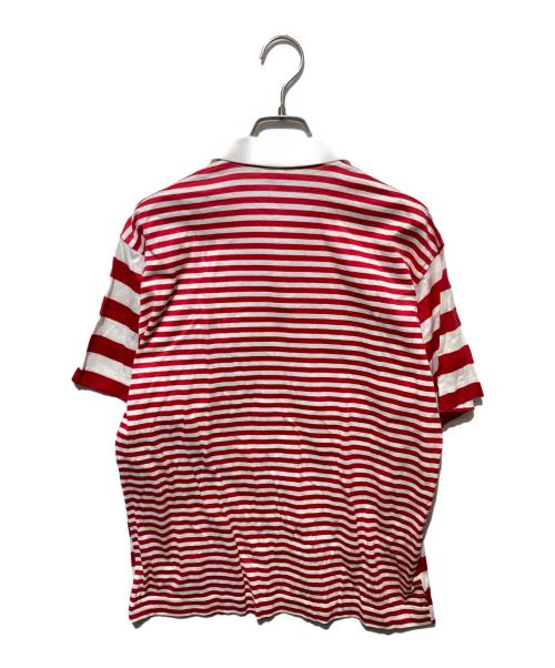 HERMES（エルメス）HERMES (エルメス) マリン国旗ポロシャツ レッド サイズ:Sの古着・服飾アイテム