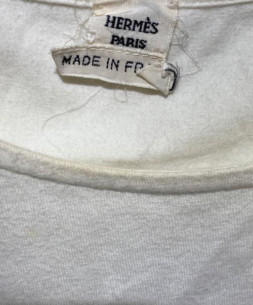 HERMES（エルメス）HERMES (エルメス) 半袖Tシャツ ホワイト サイズ:40の古着・服飾アイテム