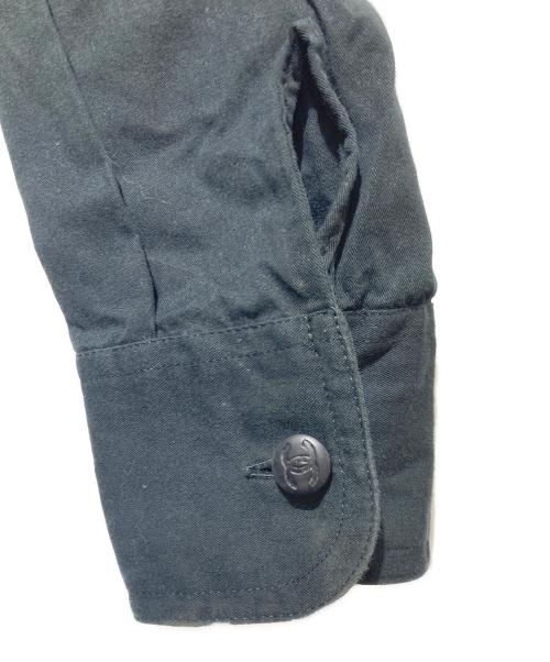 CHANEL（シャネル）CHANEL (シャネル) ココマークボタン長袖シャツ ブラック サイズ:36の古着・服飾アイテム
