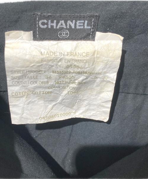 CHANEL（シャネル）CHANEL (シャネル) ココマークボタン長袖シャツ ブラック サイズ:36の古着・服飾アイテム