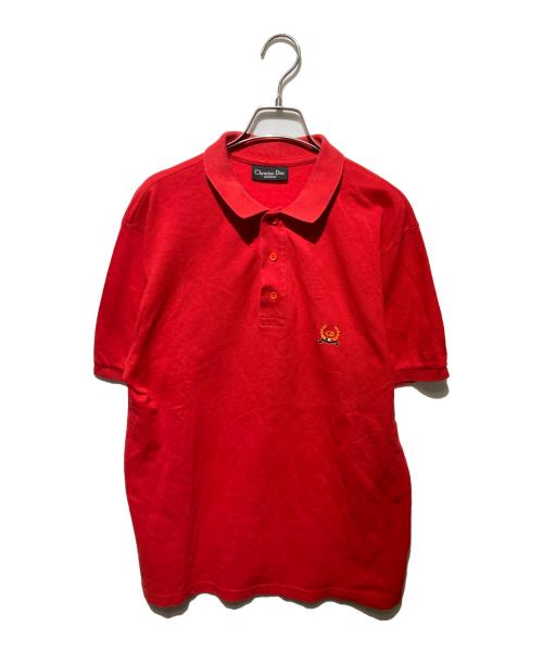 Christian Dior（クリスチャン ディオール）Christian Dior (クリスチャン ディオール) ポロシャツ レッド サイズ:FREEの古着・服飾アイテム