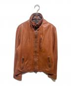 AVIREXアヴィレックス）の古着「Sheep Skin Riders Jacket」｜ブラウン