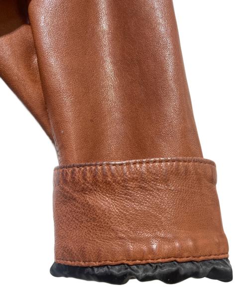 AVIREX（アヴィレックス）AVIREX (アヴィレックス) Sheep Skin Riders Jacket ブラウン サイズ:XLの古着・服飾アイテム