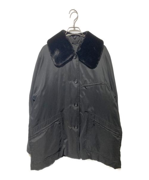 Max Mara WEEK END LINE（マックスマーラ ウイークエンドライン）MAX MARA WEEK END LINE (マックスマーラ ウイークエンドライン) エコファー付き中綿ジャケット ブラック サイズ:42の古着・服飾アイテム