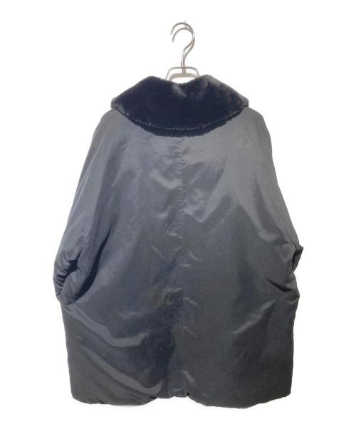 Max Mara WEEK END LINE（マックスマーラ ウイークエンドライン）MAX MARA WEEK END LINE (マックスマーラ ウイークエンドライン) エコファー付き中綿ジャケット ブラック サイズ:42の古着・服飾アイテム