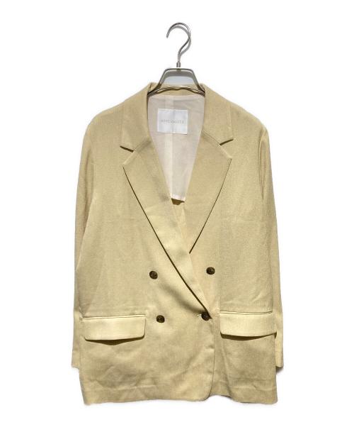 RIVE DROITE（リヴドロワ）RIVE DROITE (リヴドロワ) リネンライクライトテーラードジャケット イエロー サイズ:FREEの古着・服飾アイテム