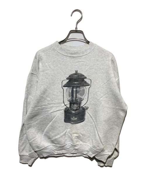 Coleman（コールマン）Coleman (コールマン) ヴィンテージ ランタンプリントスウェット グレー サイズ:Mの古着・服飾アイテム