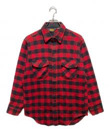 WOOLRICH（ウールリッチ）の古着「バッファローチェックネルシャツ」｜レッド