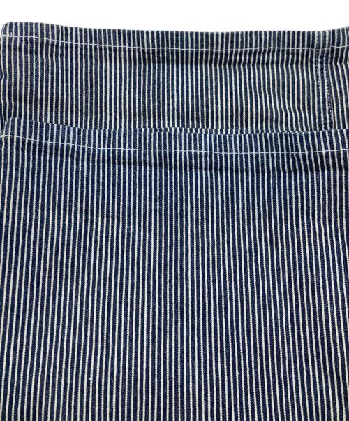 CUNE（キューン）CUNE (キューン) ヒッコリー オーバーオール ブルー サイズ:3の古着・服飾アイテム