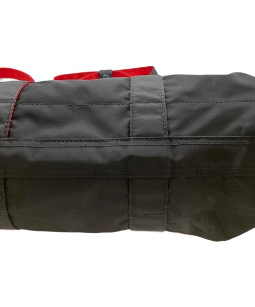 PORTER（ポーター）PORTER (ポーター) IL SUFFIT エルファインロールボストンバック ブラック×レッドの古着・服飾アイテム