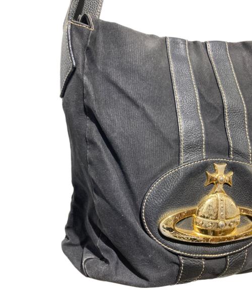 Vivienne Westwood（ヴィヴィアンウエストウッド）Vivienne Westwood (ヴィヴィアンウエストウッド) ベイカーストリート ショルダーバッグ ブラックの古着・服飾アイテム