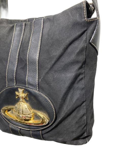Vivienne Westwood（ヴィヴィアンウエストウッド）Vivienne Westwood (ヴィヴィアンウエストウッド) ベイカーストリート ショルダーバッグ ブラックの古着・服飾アイテム