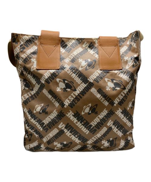 Vivienne Westwood（ヴィヴィアンウエストウッド）Vivienne Westwood (ヴィヴィアンウエストウッド) オーブモチーフ2WAYバッグ ブラウンの古着・服飾アイテム