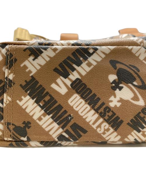 Vivienne Westwood（ヴィヴィアンウエストウッド）Vivienne Westwood (ヴィヴィアンウエストウッド) オーブモチーフ2WAYバッグ ブラウンの古着・服飾アイテム