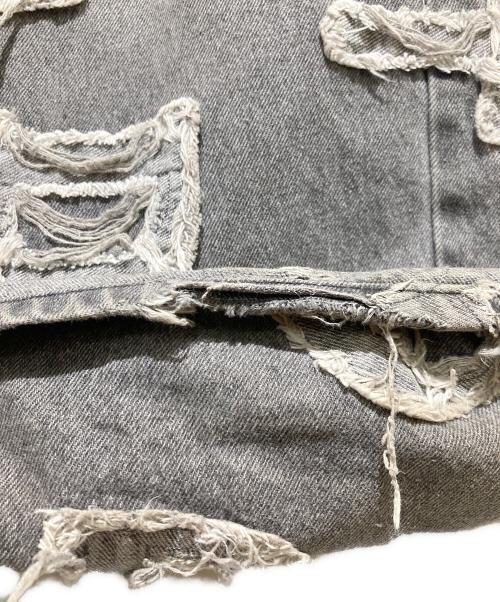 DANKE SCHON（ダンケ シェーン）DANKE SCHON (ダンケ シェーン) ワイドデニムパンツ グレー サイズ:Lの古着・服飾アイテム