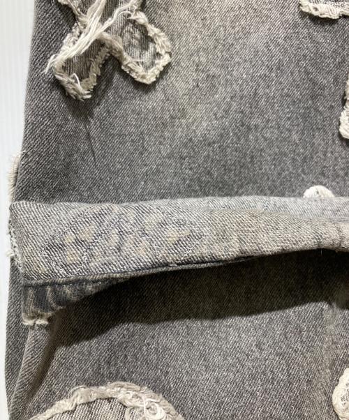 DANKE SCHON（ダンケ シェーン）DANKE SCHON (ダンケ シェーン) ワイドデニムパンツ グレー サイズ:Lの古着・服飾アイテム