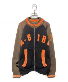 X-GIRL（エックスガール）の古着「25FW STADIUM KNIT JACKET」｜ブラック