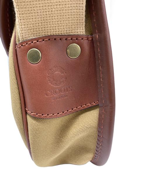 CROOTS（クルーツ）CROOTS (クルーツ) SMALL TROUT BAG DALBY CANVAS ベージュの古着・服飾アイテム