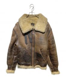 AVIREX（アヴィレックス）の古着「TYPE B-3 ムートンジャケット」｜ブラウン