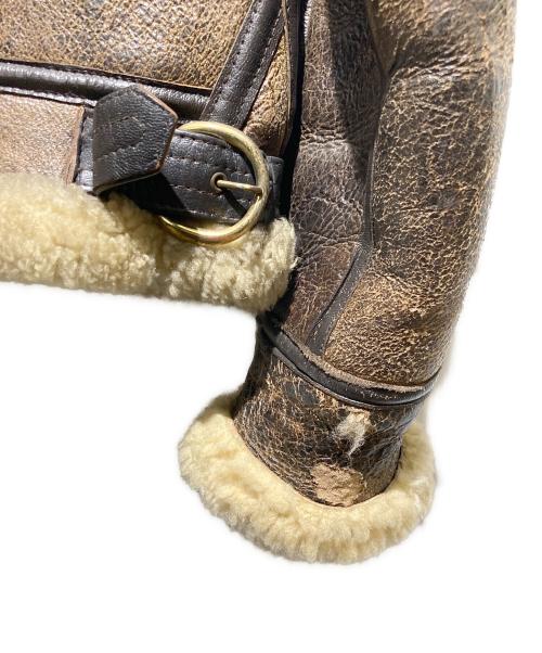 AVIREX（アヴィレックス）AVIREX (アヴィレックス) TYPE B-3 ムートンジャケット ブラウン サイズ:38の古着・服飾アイテム