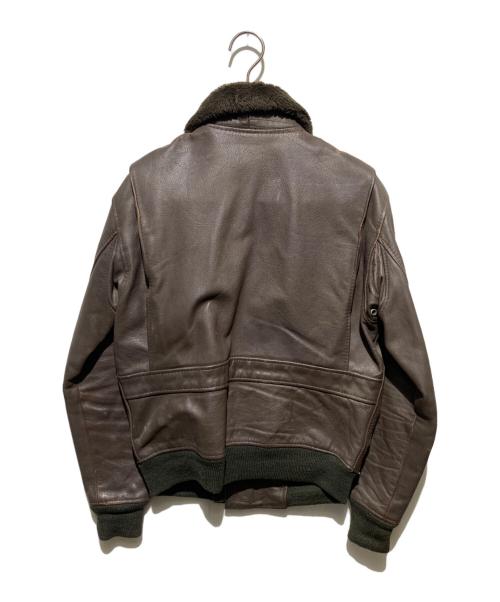 U'S NAVY（アメリカ海軍）U'S NAVY (アメリカ海軍) G-1 フライトジャケット ブラウン サイズ:38の古着・服飾アイテム