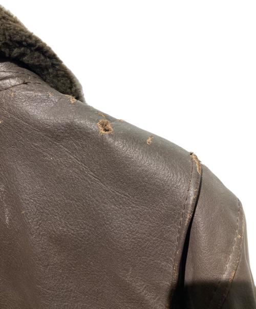 U'S NAVY（アメリカ海軍）U'S NAVY (アメリカ海軍) G-1 フライトジャケット ブラウン サイズ:38の古着・服飾アイテム