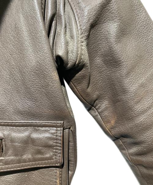 U'S NAVY（アメリカ海軍）U'S NAVY (アメリカ海軍) G-1 フライトジャケット ブラウン サイズ:38の古着・服飾アイテム