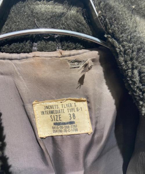 U'S NAVY（アメリカ海軍）U'S NAVY (アメリカ海軍) G-1 フライトジャケット ブラウン サイズ:38の古着・服飾アイテム