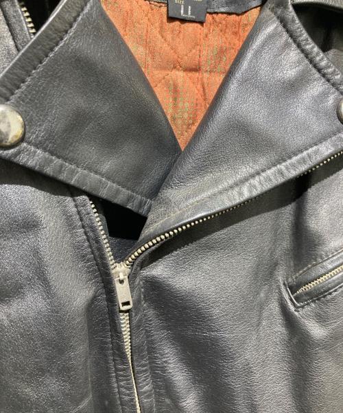 tokyo parts（トウキョウ パーツ）tokyo parts (トウキョウ パーツ) ダブルレザーライダースジャケット ブラック サイズ:LLの古着・服飾アイテム