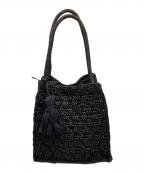 MAISON N.H PARISメゾン・エヌ・アッシュ・パリ）の古着「ZOE Raffia Bag」｜ブラック