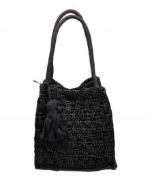 MAISON N.H PARIS（メゾン・エヌ・アッシュ・パリ）の古着「ZOE Raffia Bag」｜ブラック